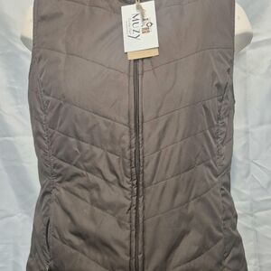 Women's Brown Quilted Vest